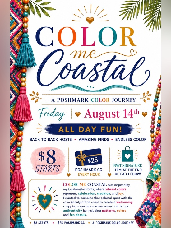 Accessories - $8 Color Me Coastal Train ✨🩷🌺☀️